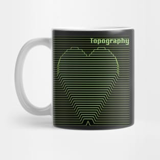 Topography Heart Mug